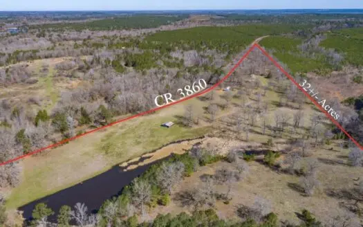 East Texas Land – Brick Home – Hunt & Fish – Almost 32 Acres