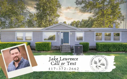 Ozarks Country Home with Acreage for Sale in Oregon County