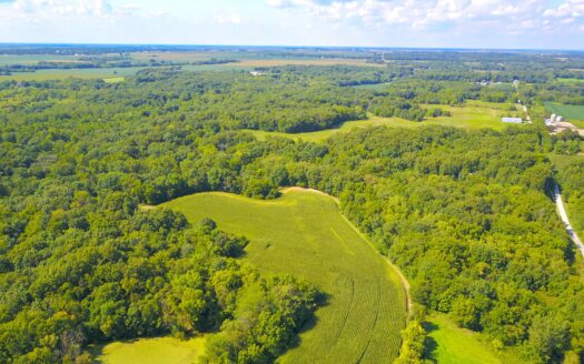 Country Home in Macoupin County with Timber and Tillable