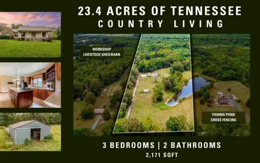 Country Home for Sale – Hunting, Fishing, & Rural Lifestyle in TN