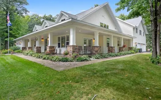 Custom Home with Lake Emily Access in Amherst Junction, WI