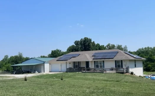 40-Acre Outdoor Haven with Solar-Powered Ranch Home