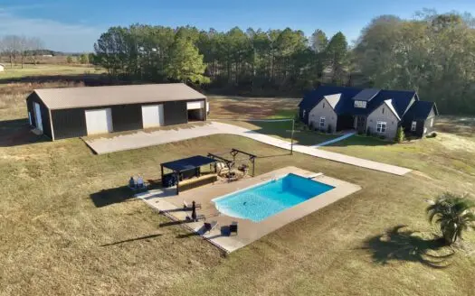 Custom 2024 Home on 20.34 Acres with Pool, Shop & Hunting