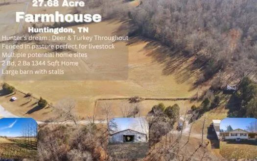 Hunting, Farming, and Homestead-Ready Property in Huntingdon, TN