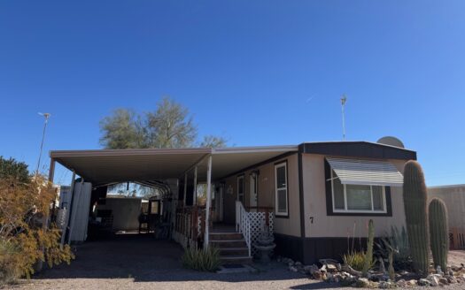 Mobile Home For Sale Quartzsite Arizona
