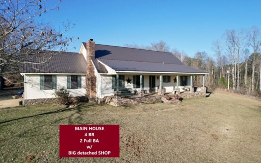 Country Home w/ Guest House & Shop on Acreage Prentiss Co., MS