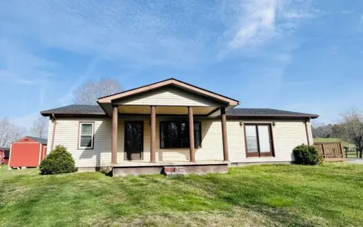 Charming 3BR Ranch with Open Layout, Porch, Deck, & Shed