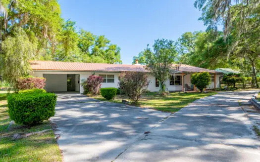 Unique 4-Bedroom Stucco Home on 2 Acres for Sale in Live Oak, FL