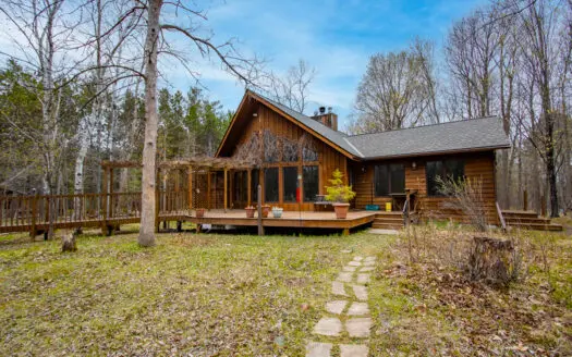 80 Wooded Acres with Chalet Home in Finlayson