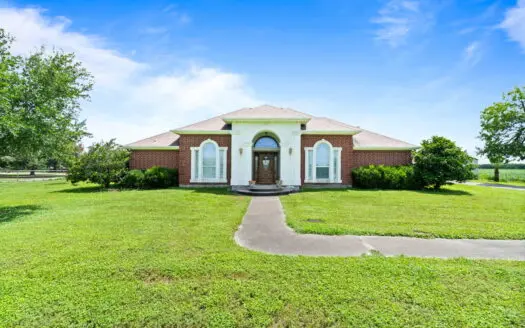 Spacious Odem Home on Acreage with Barn, Office & Garage