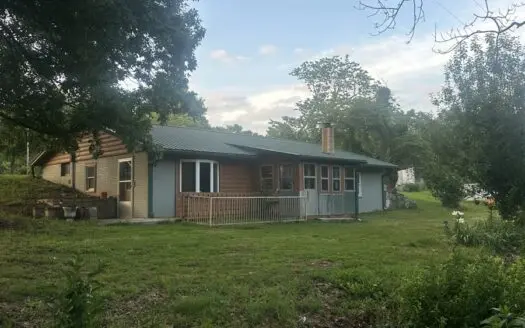 Beautiful Energy-efficient Earth Berm Home with Log siding in the