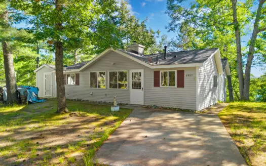 Classic Canada Creek Ranch Log Cabin with Lake Geneva Views