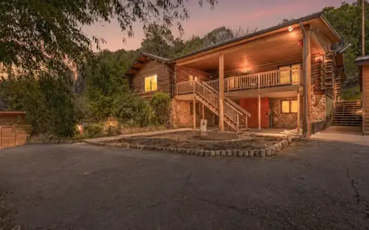 Colorado Log Home on 3.75 Acres For Sale with Pond, Orchard