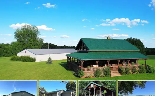 Timber Frame Home on 149+/- Ac. – Cottage – Cabin – Liberty, KY.