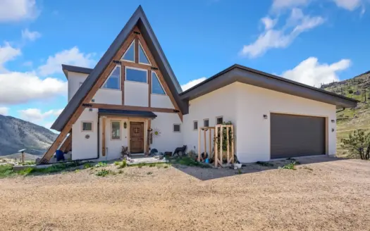 CO Mountain A-Frame Home 35 Acres in Buckhorn Canyon AUCTION