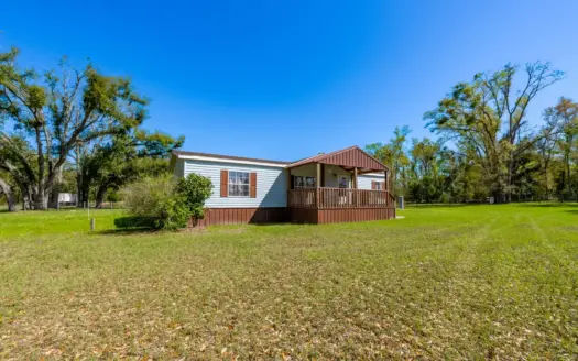 Horse-Ready Homestead on 5 Fenced Acres For Sale in Live Oak, FL