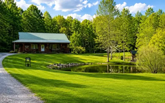 Log Home on Acreage For Sale in Kimbolton, OH
