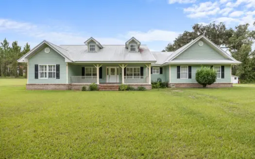 Custom Built Country Home On 12 Acres In Live Oak Florida