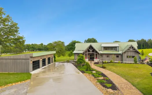 Horse Farm with Custom Home for Sale in Crossville, TN