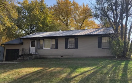 For Sale 3 Bedroom, 1 Bath Ranch Chillicothe, Mo