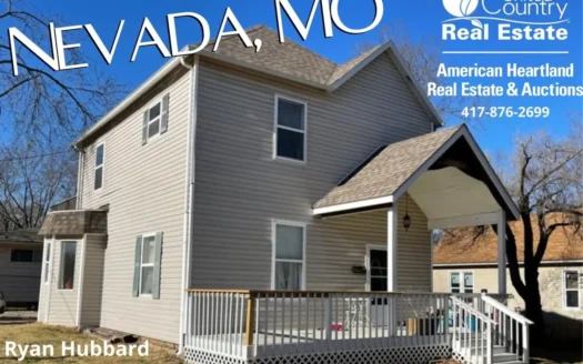 Nevada Missouri Home in Town for Sale