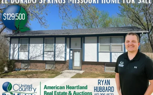 El Dorado Springs Missouri Home in Town for Sale