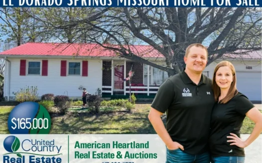 El Dorado Springs Missouri Home in Town for Sale