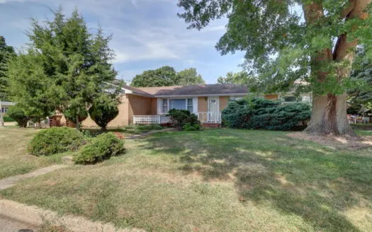 One owner ranch home sits on a spacious corner lot