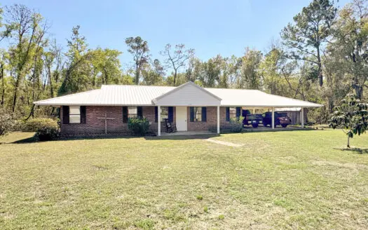 Brick Ranch Home with Attached Carport For Sale in Jasper, FL