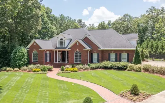 Luxury all-brick home with 2.28 landscaped acres with pool