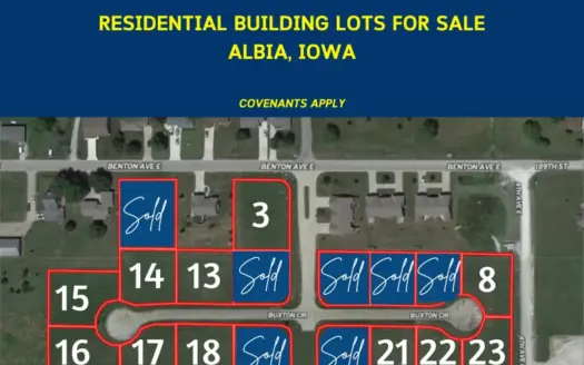 Monroe County Building Lots for Sale in Albia, IA