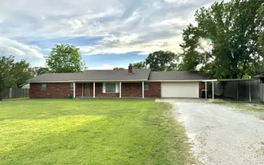 3-bedroom, 2-bath brick home located in Ada, OK