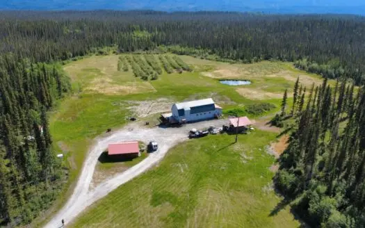 Home and Land for Sale near Copper Center, AK with Mountain Views