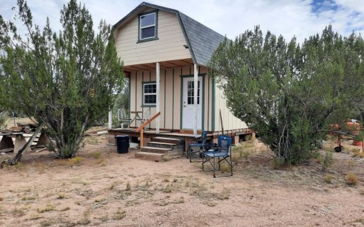 READY TO FINISH- Gorgeous 8+ acre Northern Arizona off grid cabin