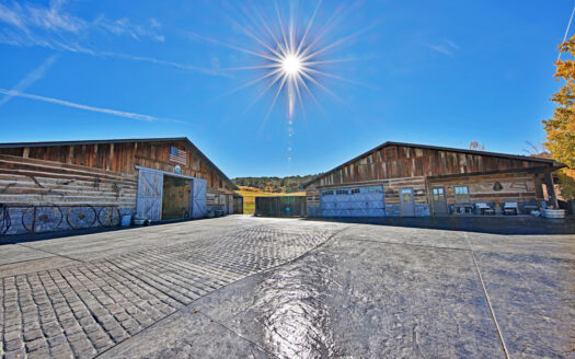 Log Home with Hay Ground, Pond, Equine Facilities For Sale