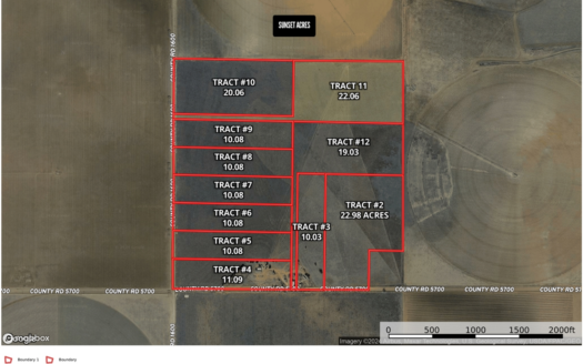 Tracts for sale near Shallowater Texas.