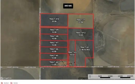 Tracts for sale near Shallowater Texas.