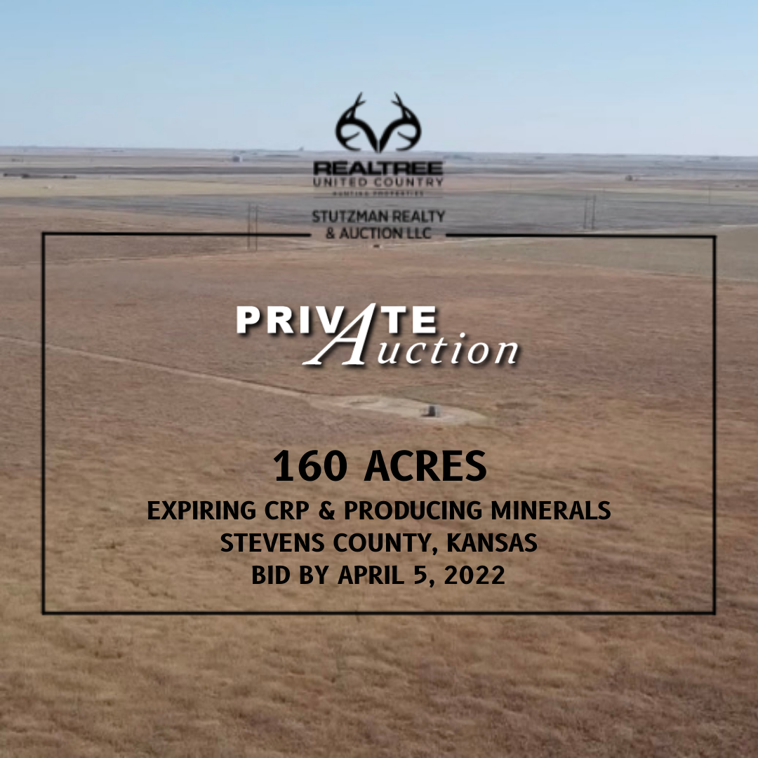 STEVENS COUNTY KANSAS 160 ACRES PRIVATE AUCTION
