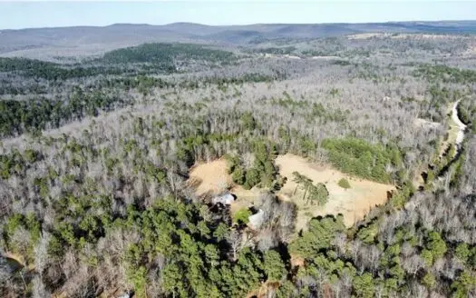 Log Home Hunting Cabin on 4 Ac Pasture For Sale Stone County