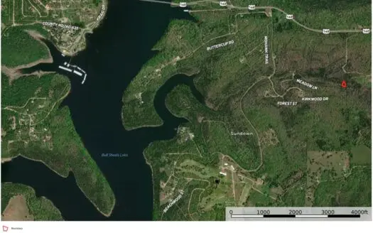 Secluded Lot near Bull Shoals Lake in Theodosia, Missouri