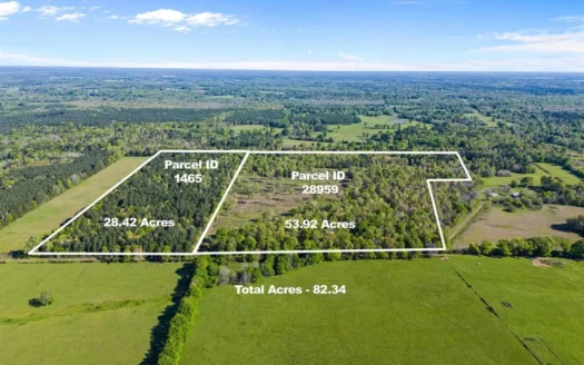 53+ acres located in Long Branch Texas