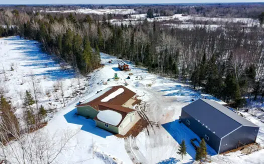 Country Home on 80 Acres with Pole Building For Sale Hunting Land