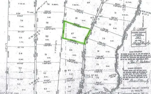 Recreational land with a camper Williford, AR for sale