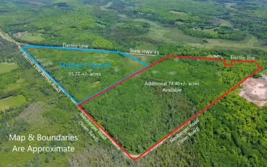 55 Acres With HWY Frontage & Whitetail Hunting Near Park Falls WI