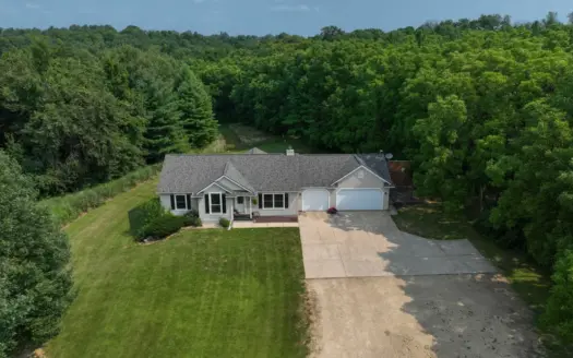 40-Acre Richland County Hunting Retreat with Ridge-Top Ranch Home