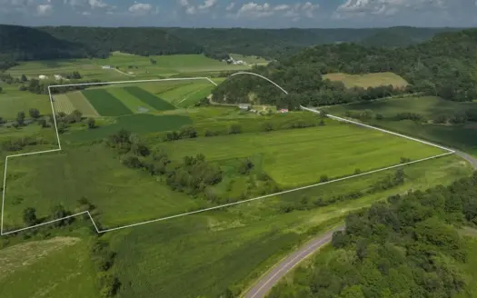 82.66 Acre Driftless Valley Farm with Trout Water Near Coon Valle