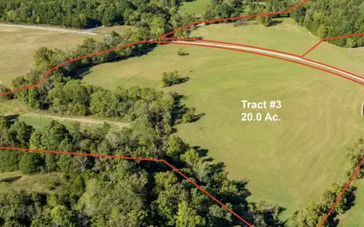 Tract #3: 20.013+/- Acres with creek frontage