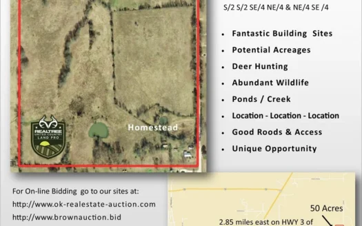 Oklahoma Land for Sale – Mccurtain County – Hunting