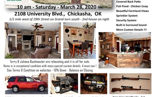 Country Home – Rural – Chickasha Schools – Okc Commute