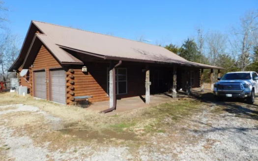 Log Home Dogpatch Marble Falls Land Ozarks for Sale         
